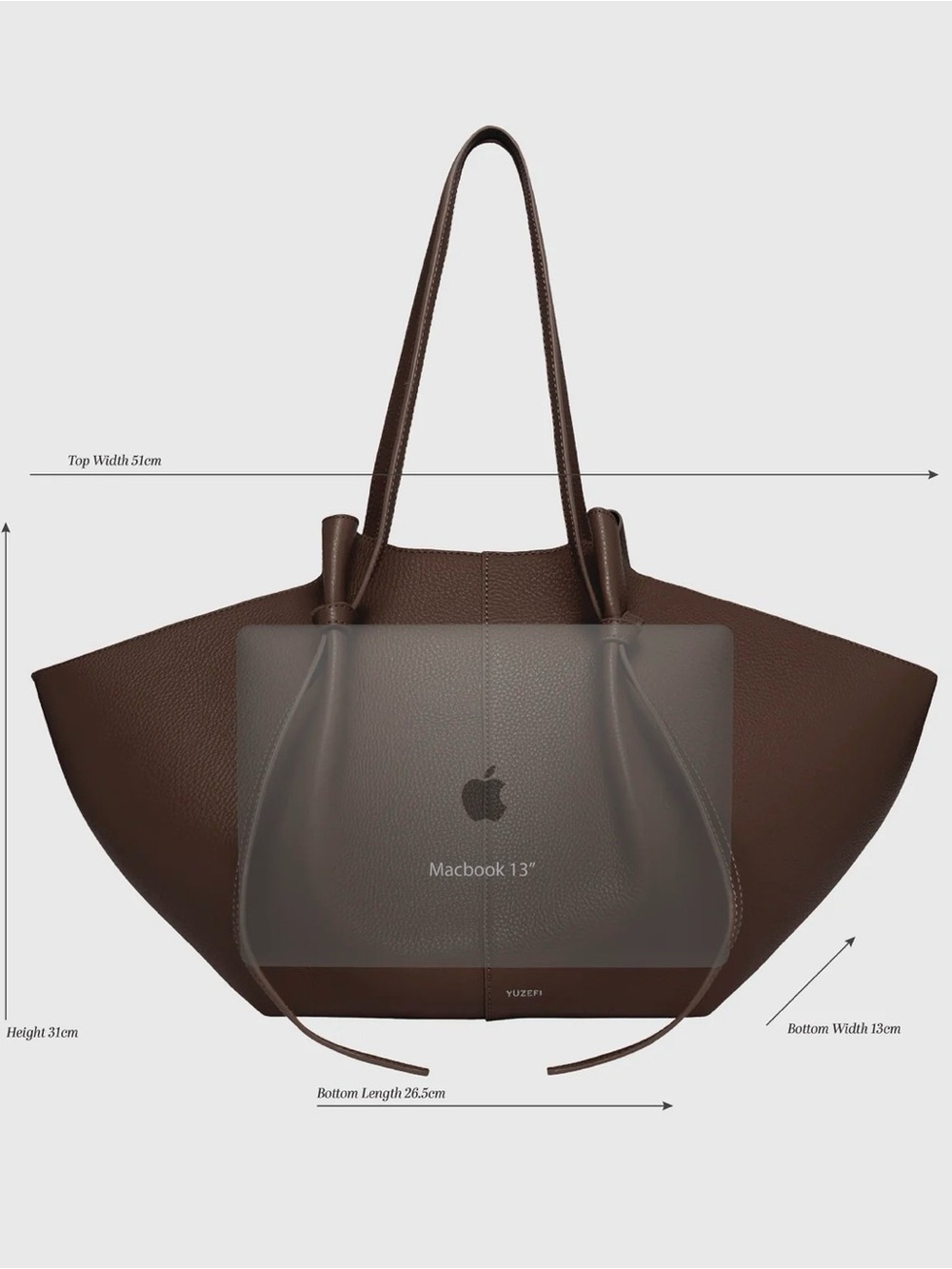 Yuzefi Large Mochi Black Tote - Picture 9 of 13
